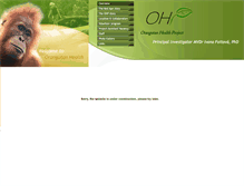 Tablet Screenshot of orangutan-health.org